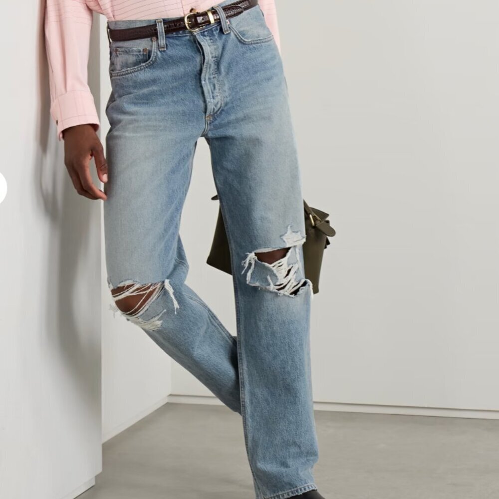 AGOLDE Riley High Rise Slim Straight Jeans Size 24